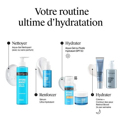 Neutrogena HB Gel Aqua 50ml - Hydratation intense 72h, peau souple
