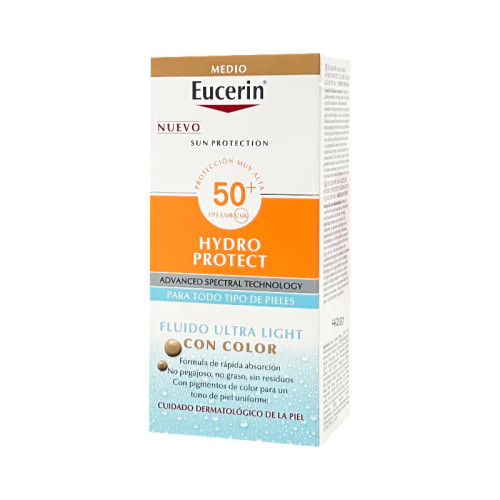 Eucerin SPF50+ : Fluide teinté léger pour peau sensible