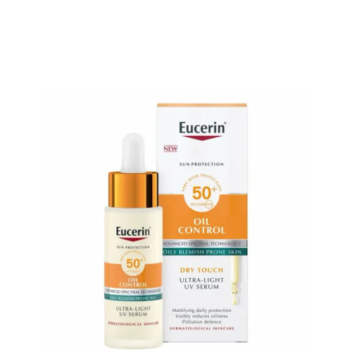 Sérum Eucerin SPF50+ - Matifiant, protection UV & peau équilibrée
