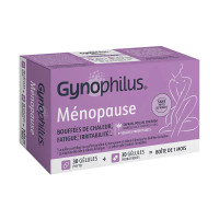 Complément ménopause : 60 gélules probiotiques + actifs végétaux