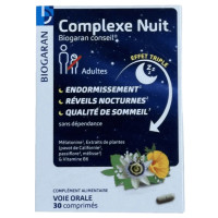 Complément BIOGARAN : Mélatonine pour un sommeil profond, 30 cpr