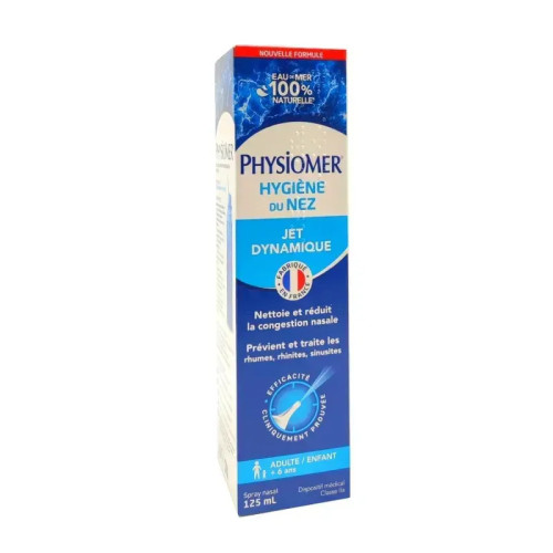 Physiomer Hygiène Nez : Spray nasal eau de mer dynamique 125ml