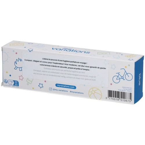 Étui voyage bleu MyVariations : compact et sécurisé pour enfants
