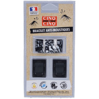 Bracelet Anti-Moustiques Graffiti Noir : 30j de protection naturelle