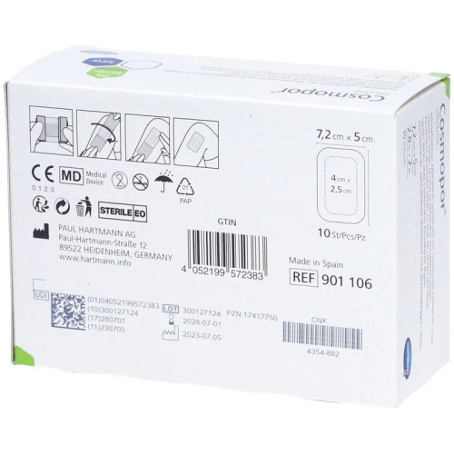 Pans Silicone Hartmann : Retrait indolore, idéal peaux sensibles