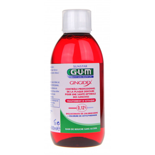 GUM Gingidex 300mL - Soin Gencives et Plaque Dentaire