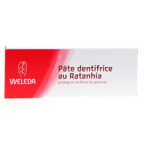 Weleda Pâte Dentifrice Ratanhia 75mL - Nettoyage Efficace