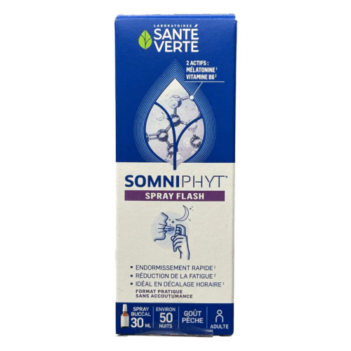 Somniphyt Spray Flash - Mélatonine & Plantes pour un sommeil profond