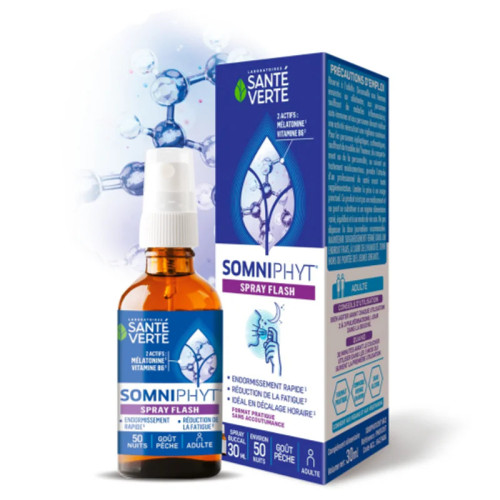 Somniphyt Spray Flash - Mélatonine & Plantes pour un sommeil profond