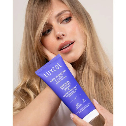 Après-Shampooing Violet Luxéol : Éclat & Pureté pour Cheveux Blonds