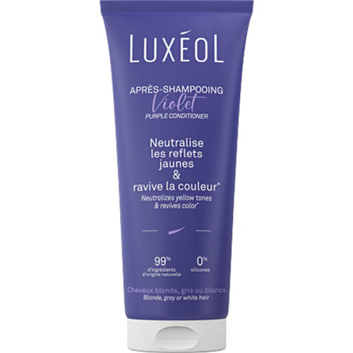 Après-Shampooing Violet Luxéol : Éclat & Pureté pour Cheveux Blonds
