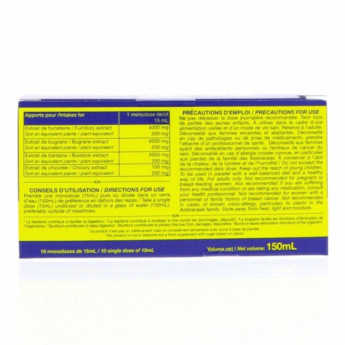 SCHOUM Monodose 15ml - Digestion & Détox Hépato - Les 3 Chênes