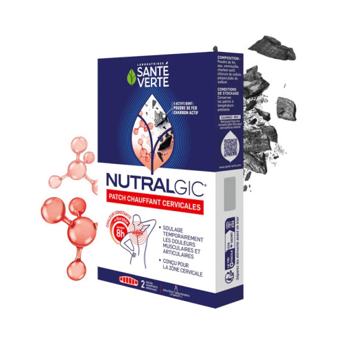 Soulager les cervicales : Patch chauffant NUTRALGIC, chaleur en 20 min