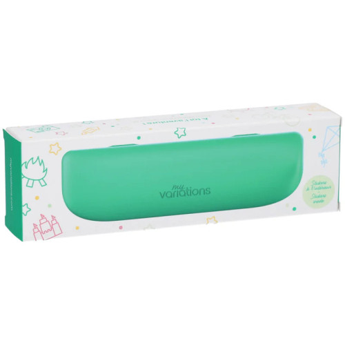 Étui voyage Kids vert : rangement sécurisé et compact