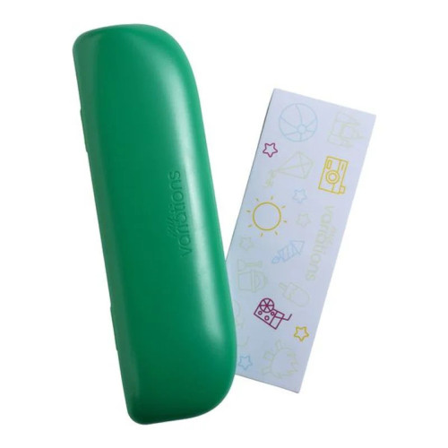 Étui voyage Kids vert : rangement sécurisé et compact