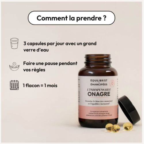 Équilibrist Onagre Caps 90 : Équilibre hormonal & beauté peau