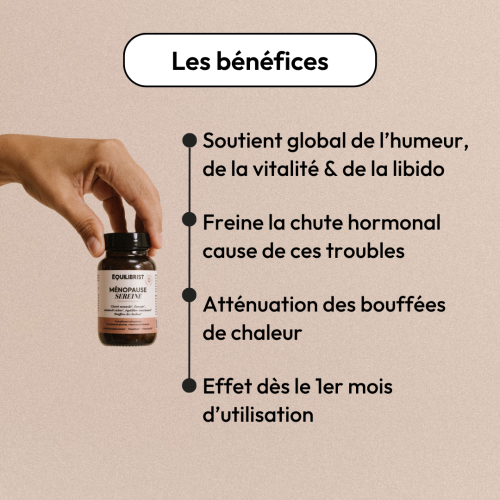 Gélules Équilibrist : Ménopause apaisée, bouffées de chaleur