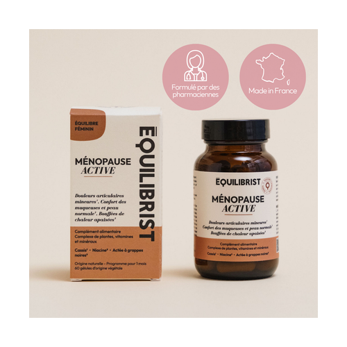Complément ménopause Équilibrist : 60 gélules pour équilibre hormonal