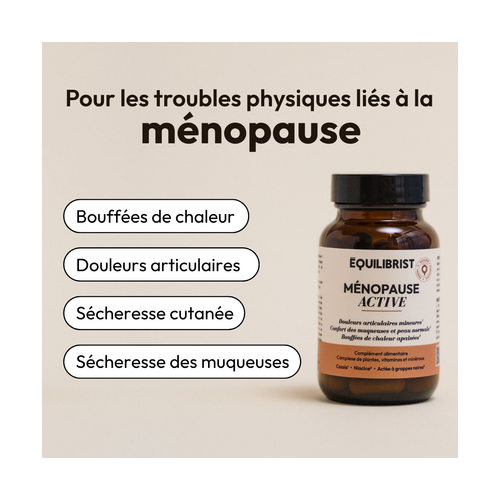 Complément ménopause Équilibrist : 60 gélules pour équilibre hormonal