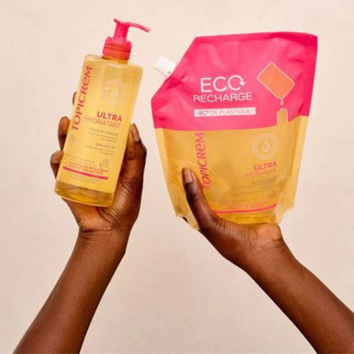 TOPICREM Huile Douche Ultra-Hydratante 1L - Éco-Recharge