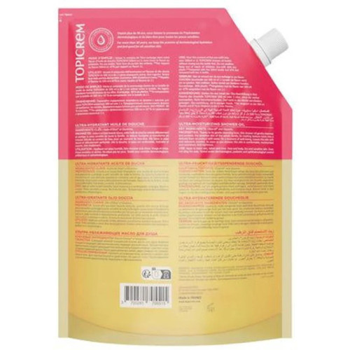 TOPICREM Huile Douche Ultra-Hydratante 1L - Éco-Recharge