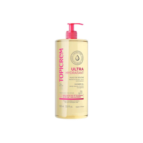 TOPICREM Huile Douche Ultra-Hydratante 1L - 8h Hydratation