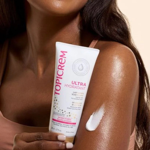 TOPICREM Lait Ultra-Hydratant Scintillant - Éclat & Hydratation 48h