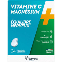 Complément VITAVEA : Vit C+Magnésium pour Vitalité & Réduction Fatigue