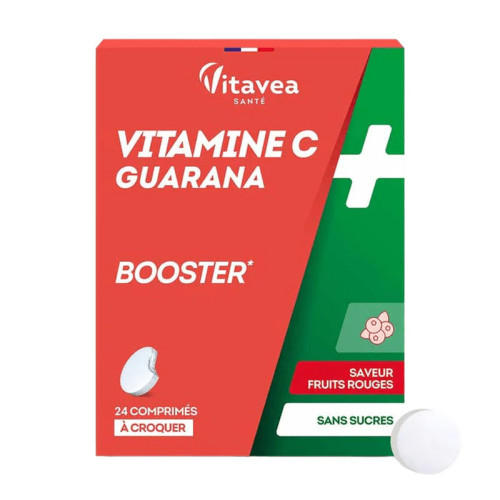 VITAVEA Vitamine C+Guarana : Énergie & Vitalité en Comprimés Croquants