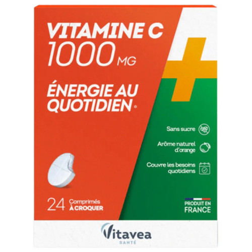 Vitamine C 1000mg Vitavea - Comprimés croquants, 312% VNR