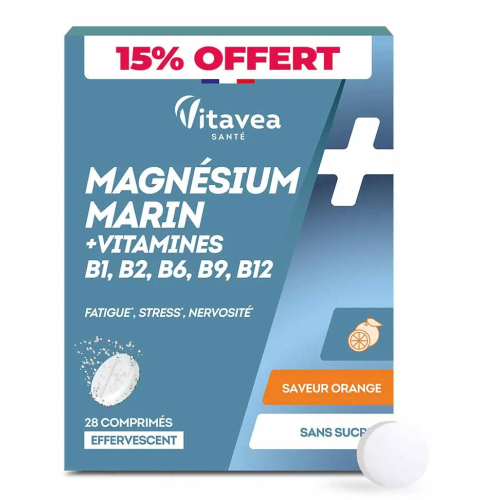 Complément VITAVEA : Magnésium marin + Vit B - Réduit fatigue & stress