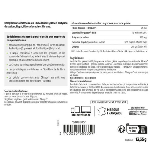 TRIBIOSLIM Gél B/30 - Minceur & équilibre glycémique, vegan