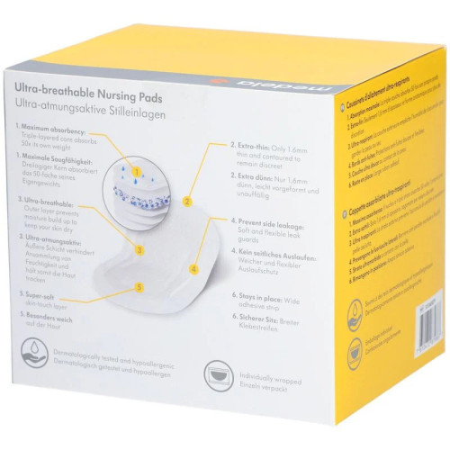 Coussinets allaitement Medela X60 : ultra-fins & anti-fuites