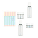 Kit Voyage LA ROSÉE : 2 pots + 2 flacons écologiques