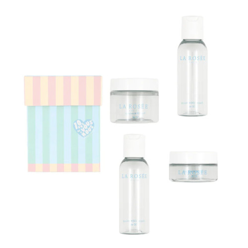 Kit Voyage LA ROSÉE : 2 pots + 2 flacons écologiques