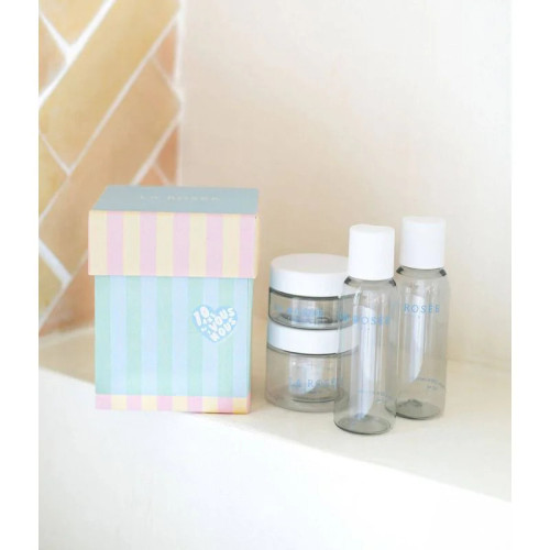 Kit Voyage LA ROSÉE : 2 pots + 2 flacons écologiques