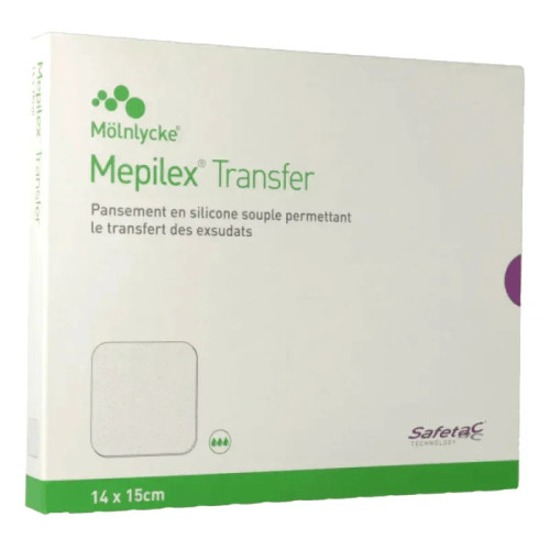 Mepilex Transfer : Pansements silicone Safetac® - 10 unités