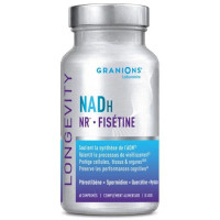 GRANIONS Longevity NADH NR : Anti-âge cellulaire & vitalité boostée