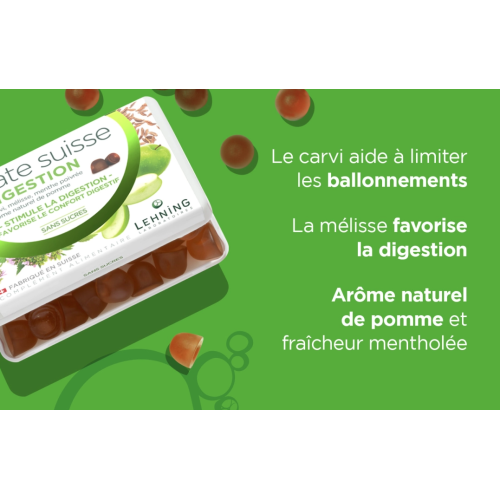Lehning Digestion : 40 gommes légères sans sucre après repas