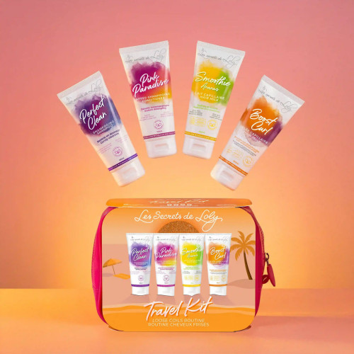 Trousse Cheveux Frisés Voyage LOLY - 4 Soins 100% Naturels