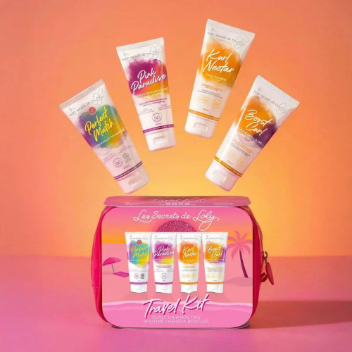 Trousse Cheveux Bouclés LOLY - Routine Voyage 4x100ml