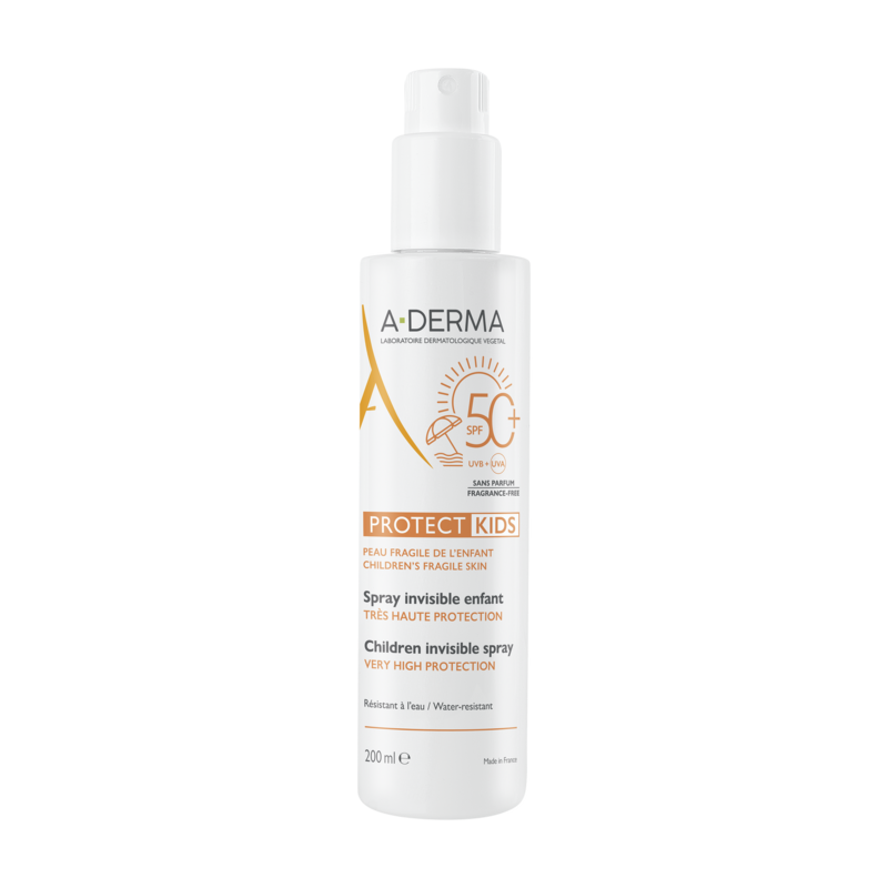 ADERMA SPF50+ Spray Enfant - Protection Solaire Invisible