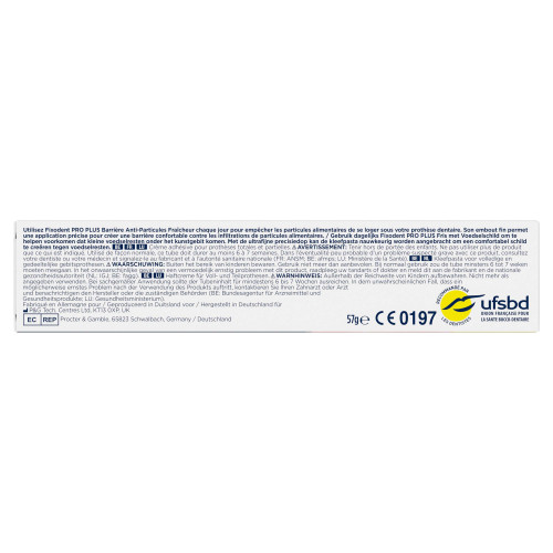 Fixodent Pro Plus Crème 57g Confort et Protection Prothèses Pharma360
