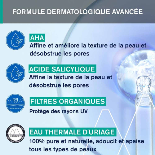 Uriage Hyséac 3-Regul SPF30 40ml Teint Unifié Peau Parfaite
