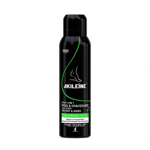 AKILEINE Spray Noir Pieds Chaussures 150mL