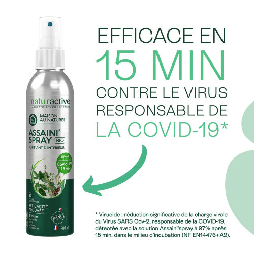 Naturactive Assaini'Spray Bio 200ml Purifiant intérieur efficace