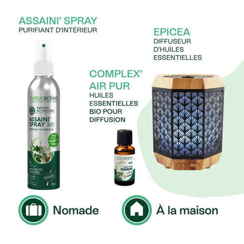 Naturactive Assaini'Spray Bio 200ml Purifiant intérieur efficace