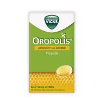 VICKS Oropolis 20 Pastilles Orange - Adoucit Gorges Sensibles