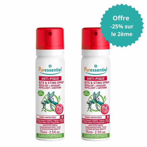 ANTI-PIQUE Spray Repulsif + Apaisant Offre Spéciale Lot de 2