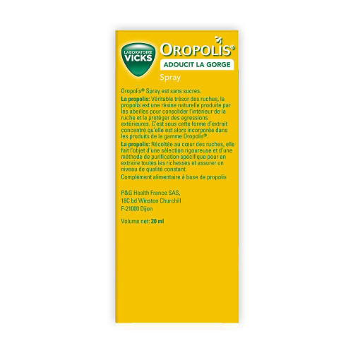 Vicks Oropolis Spray Adoucissant pour la Gorge 20 ml